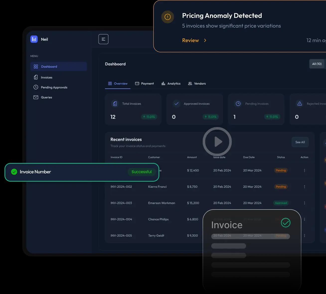 hero dashboard